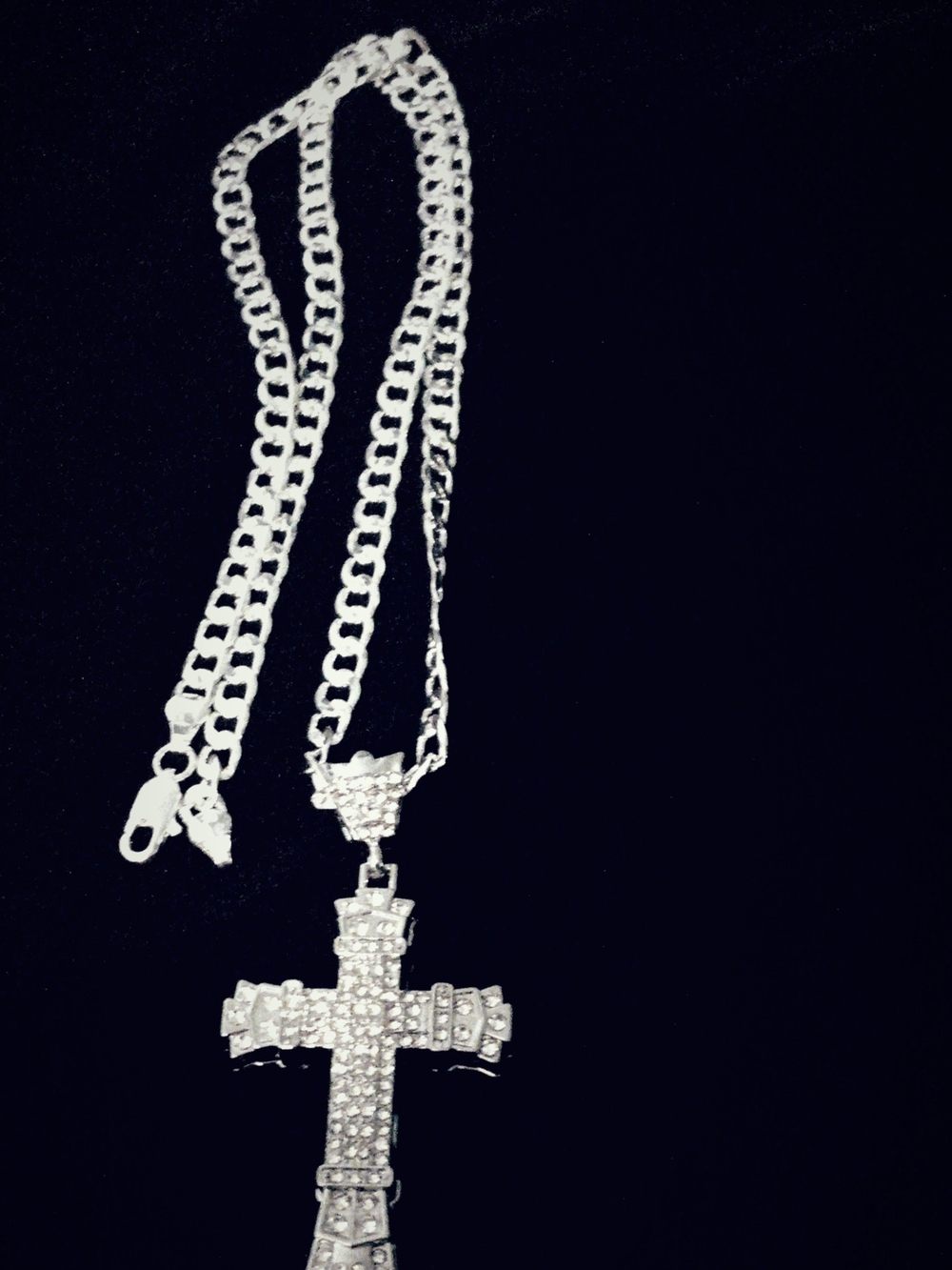 925 Sterling Silver Chain With Cross